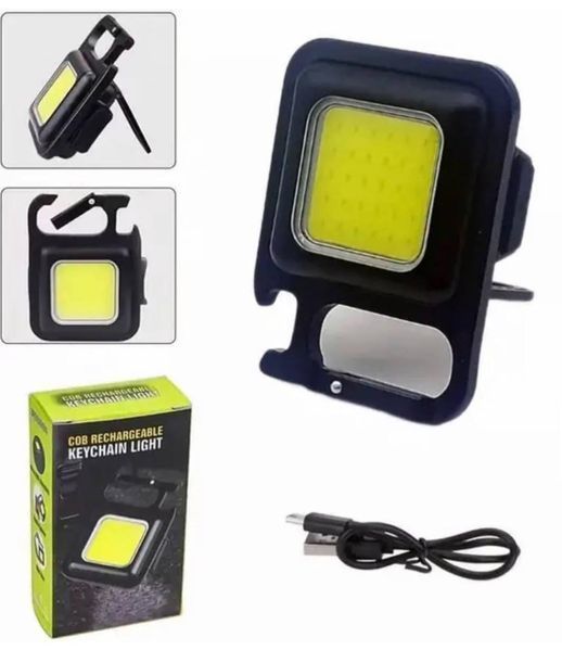 Светодиодный мини фонарь на магните Cob Rechargeable Keychain Light EM7795 фото