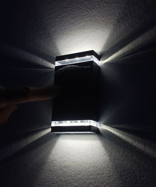 Уличный фасадный садовый LED 6 фонарь на солнечной батарее, декоративное освещение, настенний EM7704 фото