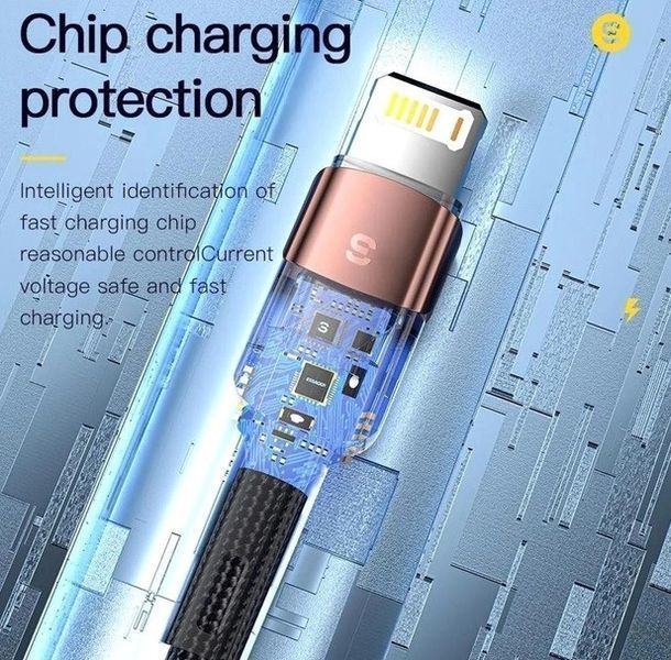 Кабель Essager USB to Lightning 1м Apple iPhone и iPad EXCL-XC01 быстрая зарядка передачи данных зарядный EM8139 фото