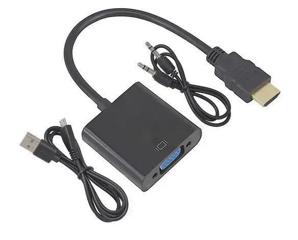 HDMI в VGA адаптер конвертер видео аудио переходник на tv тюнер T2 Xbox с бокс преобразователь Playstation 3 4 EM7286 фото