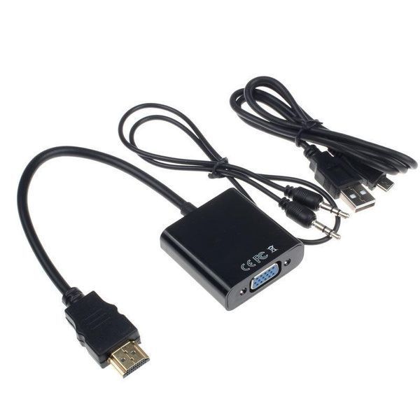 HDMI в VGA адаптер конвертер видео аудио переходник на tv тюнер T2 Xbox с бокс преобразователь Playstation 3 4 EM7286 фото