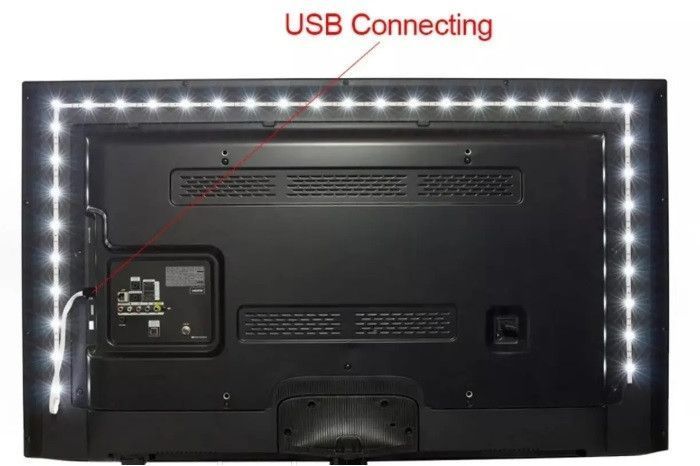 Светодиодная 5V LED лента 100см OEM 5-2835-60 7000K белая негерметичная EM7713 фото