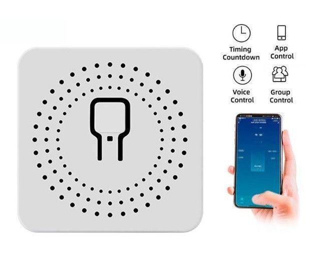 Умное реле Mini Smart Swith 16А с WiFi модулем Smart Home 16A напряжения 100-240В Smart Life или Tuya Smart EM7820 фото