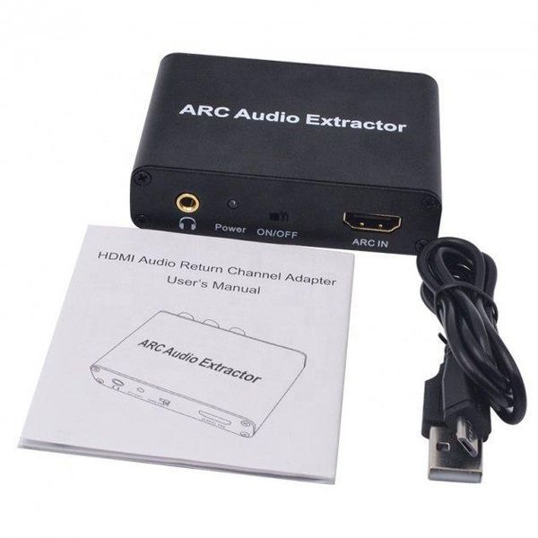 HDMI ARC переходник преобразователь аудио для ТВ в тюльпан 3.5 оптика коаксиал декодер конвертер Audio digital EM7519 фото