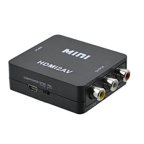 Конвертер HDMI на AV RCA CVBS тюльпан адаптер преобразователь HDMI2AV EM7298 фото