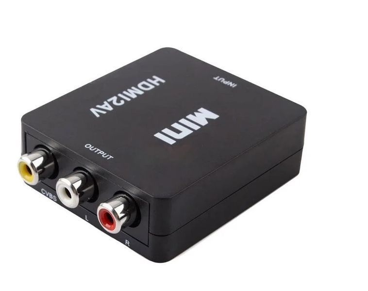 Конвертер HDMI на AV RCA CVBS тюльпан адаптер преобразователь HDMI2AV EM7298 фото