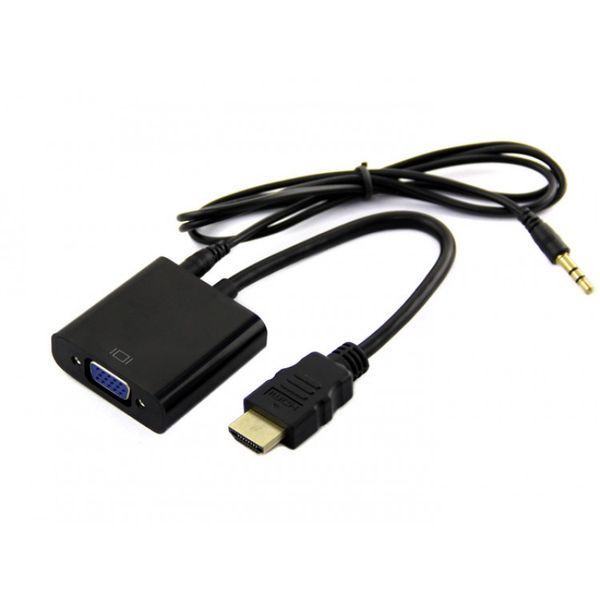 HDMI в VGA адаптер конвертер видео аудио переходник на tv тюнера T2, Xbox с бокс преобразователь Playstation 3 EM7036 фото