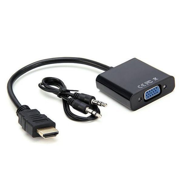 HDMI в VGA адаптер конвертер видео аудио переходник на tv тюнера T2, Xbox с бокс преобразователь Playstation 3 EM7036 фото