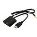 HDMI в VGA адаптер конвертер видео аудио переходник на tv тюнера T2, Xbox с бокс преобразователь Playstation 3 EM7036 фото 5