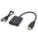 HDMI в VGA адаптер конвертер видео аудио переходник на tv тюнера T2, Xbox с бокс преобразователь Playstation 3 EM7036 фото 8