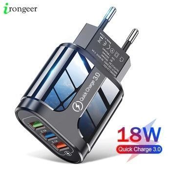 Зарядное устройство 3 порта USB Fast Charge 2.1A блок питания сетевое EM7597 фото