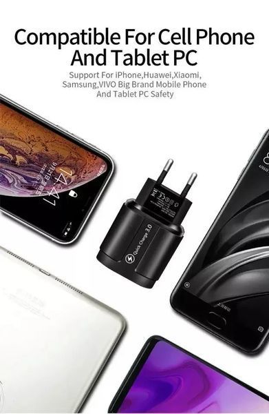 Зарядное устройство 3 порта USB Fast Charge 2.1A блок питания сетевое EM7597 фото