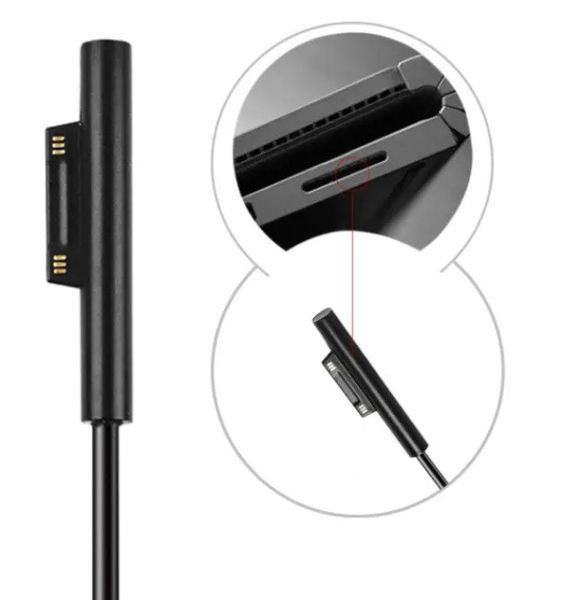 Type-c Surface 200см 15V PD зарядный кабель зарядки для microsoft Surface Pro 6 5 4 3 Surface Book 2 1 EM7672 фото