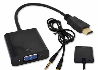 Переходник с видеокарты HDMI на монитор VGA адаптер mini HDMI конвертер звук в ВЖА видеокарта PS3 T2 Xbox 360 EM7169 фото