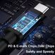 USB Type-C 100W кабель живлення и переходник DC 5.0&times;3.0*1.0 Samsung для зарядки ноутбука от повербанка USB EM8327 фото 6