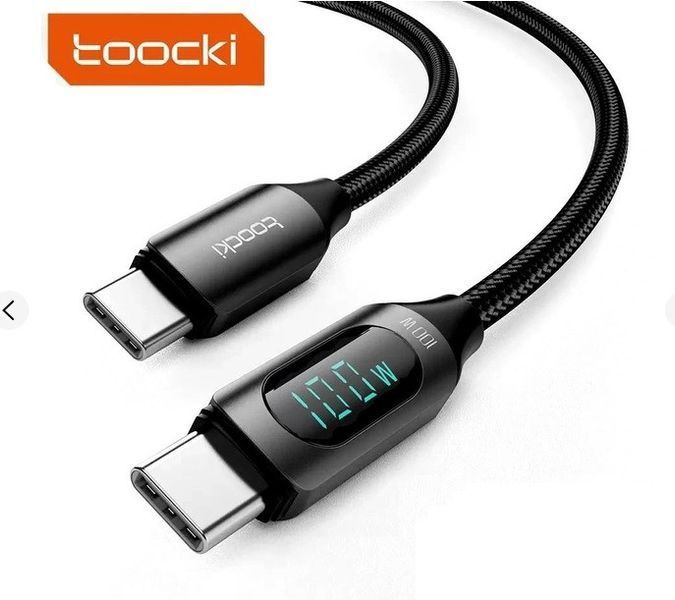 Кабель Toocki Type-C PD 100w Fast Charge с дисплеем QC 3.0 200см провод для быстрой зарядки и передачи данных EM7902 фото