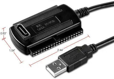 Переходник USB SATA IDE 2.5/3.5 конвертер адаптер для винчестера CD-ROM EM8450 фото