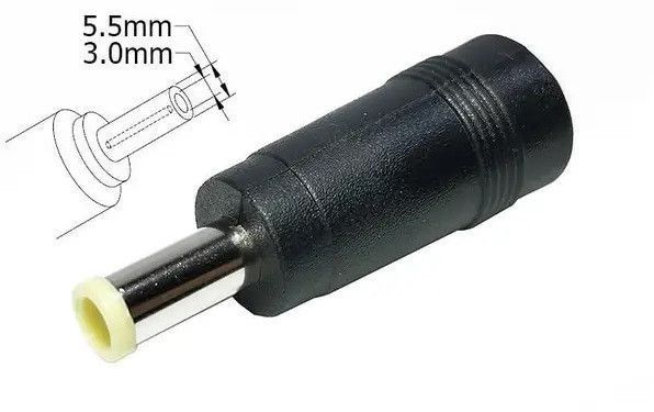 Переходник питания 5.5x2.1 to 5.0x3.0 мм для блока питания EM7341 фото