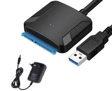 Переходник для жесткого диска USB 3.0 - SATA, 2.5", 3,5" с блоком питания SSD жесткий диск конвертер адаптер EM7336 фото