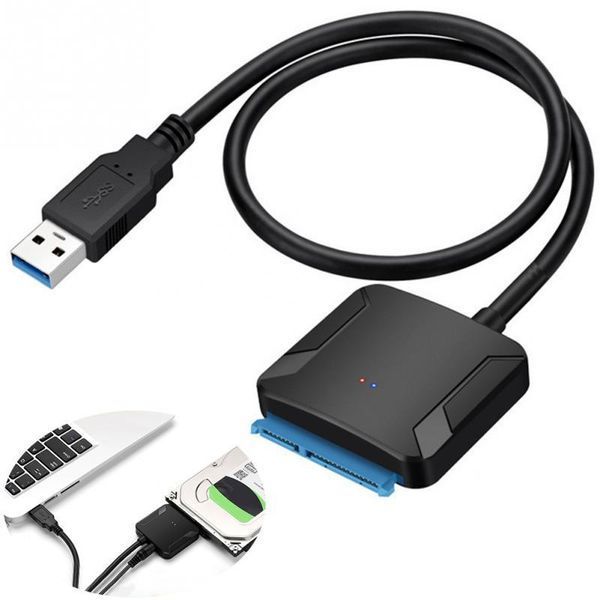 Переходник для жесткого диска USB 3.0 - SATA, 2.5", 3,5" с блоком питания SSD жесткий диск конвертер адаптер EM7336 фото