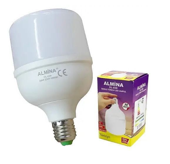 Светодиодная лампочка 30W E27 Almina DL-030 для аварийного освещения EM8340 фото