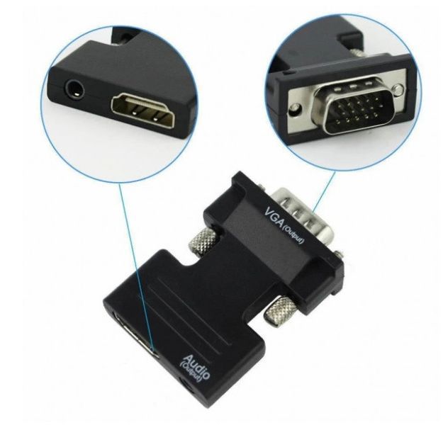 Конвертер HDMI на VGA 1080р переходник преобразователь адаптер с Т2 на монитор EM7350 фото