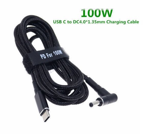 10 шт. USB Type-C кабель DC 4.0&times;1.35 Asus для зарядки ноутбука 100W от повербанка USB EM7769 фото